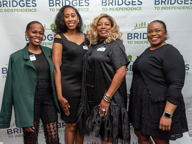 Women at Bridges to Independence fundraiser ball
