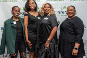 Women at Bridges to Independence fundraiser ball