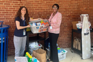 Bridges thanks Jamestown School in Arlington, Virginia, for their contributions of household supplies.